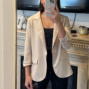 Brand: forever 21, Size: small, Color: cream, Model Height: 5’5”